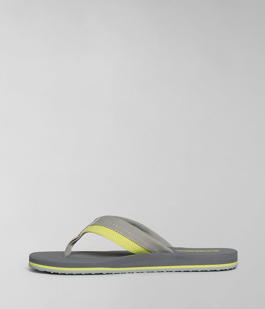 Napapijri Elm Flip-Flops Badslippers Heren Grijs | FDNXLCK-96