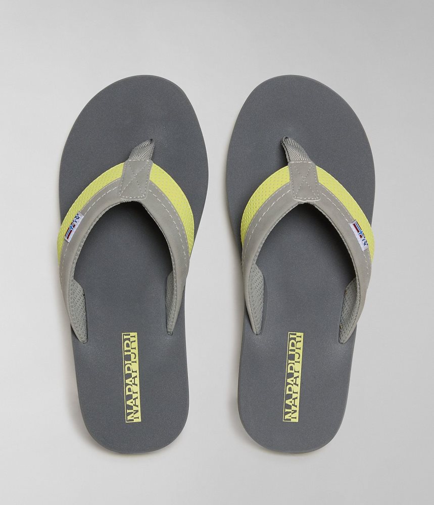 Napapijri Elm Flip-Flops Badslippers Heren Grijs | FDNXLCK-96