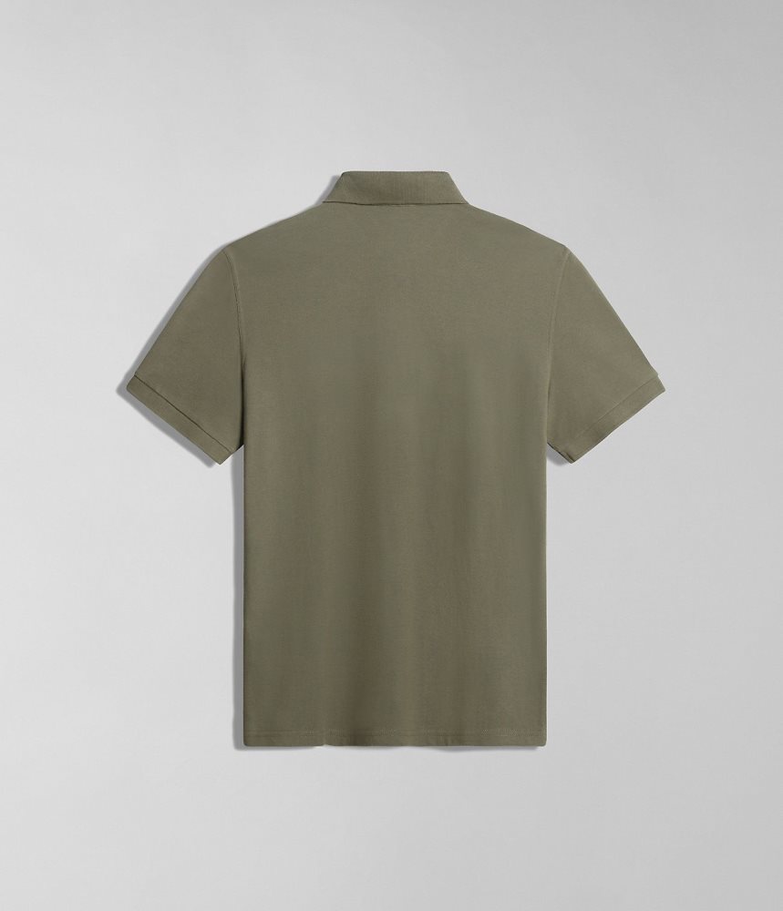 Napapijri Eolanos Short Sleeve Polo Shirt Poloshirt Heren Groen | LKSDTRW-52