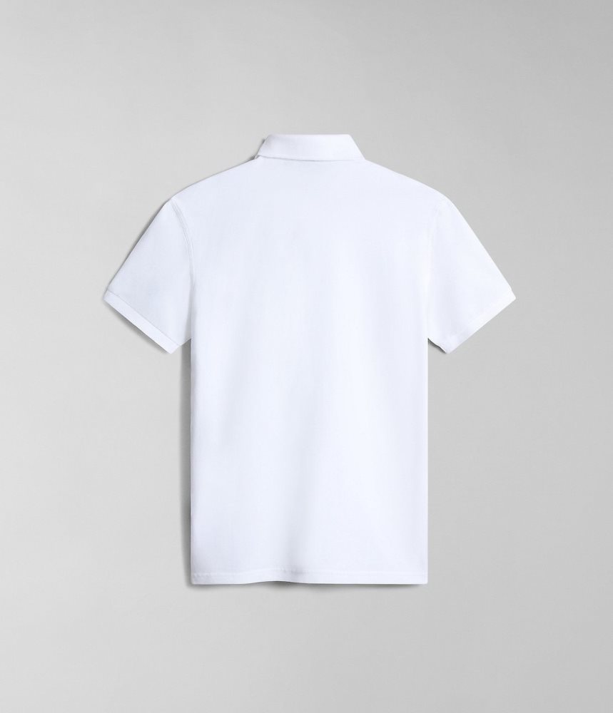 Napapijri Eolanos Short Sleeve Polo Shirt Poloshirt Heren Wit | JUSYCIQ-45