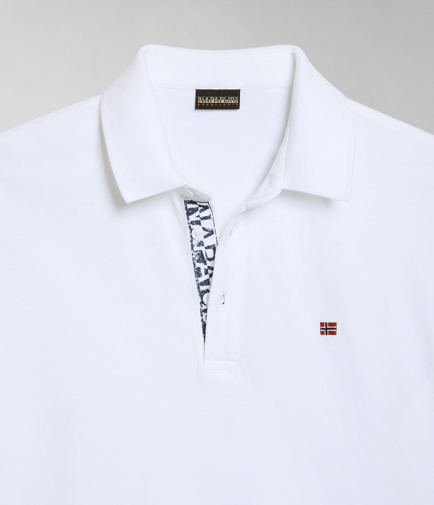 Napapijri Eolanos Short Sleeve Polo Shirt Poloshirt Heren Wit | JUSYCIQ-45