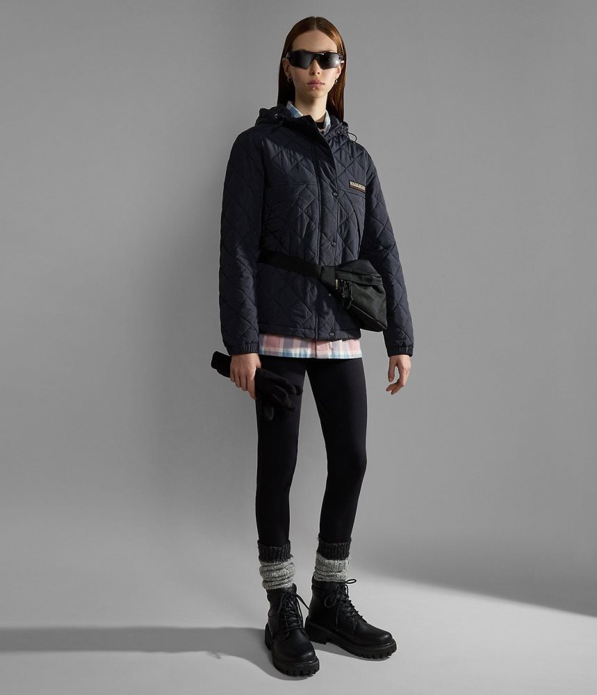 Napapijri Epoch Short Jacket Short Jackets Dames Zwart | BFQPVNM-95
