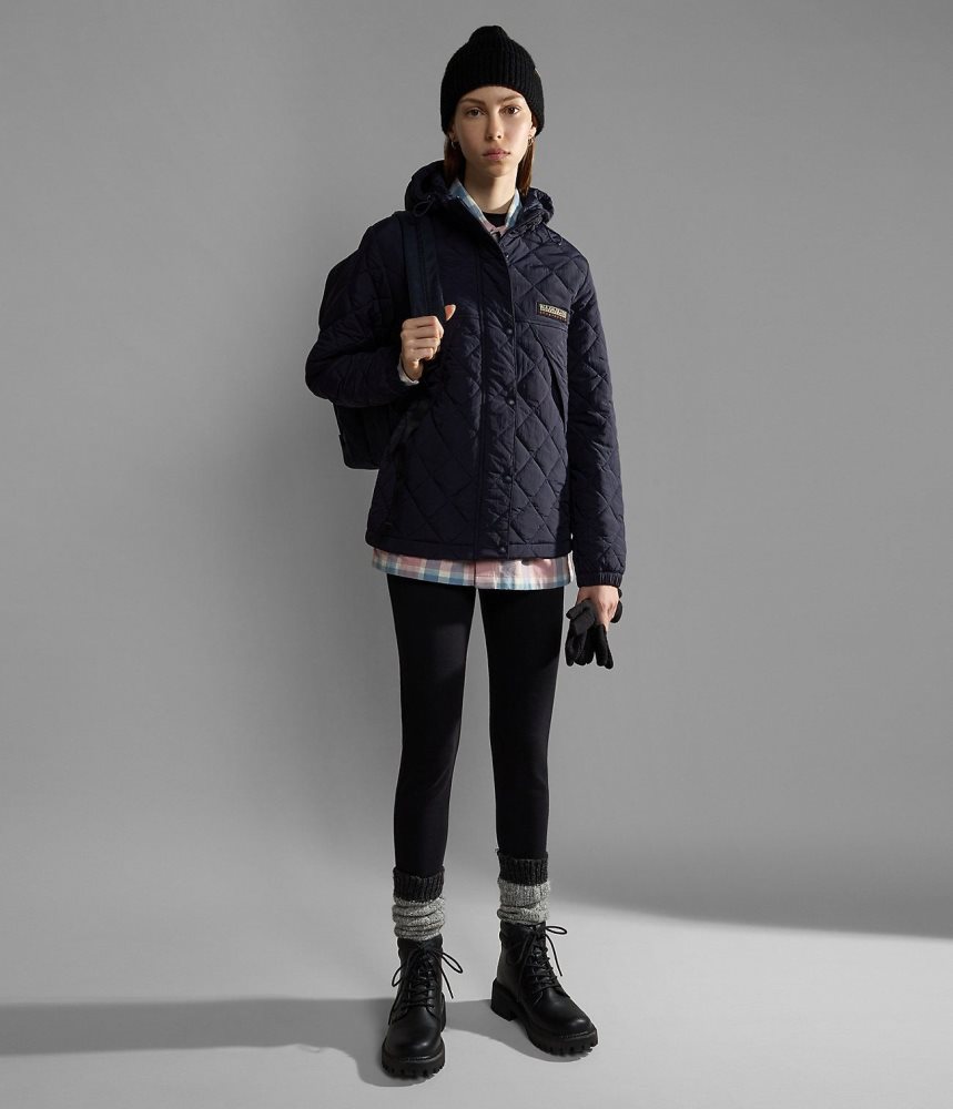 Napapijri Epoch Short Jacket Short Jackets Dames Donkerblauw | SCWPKJH-87