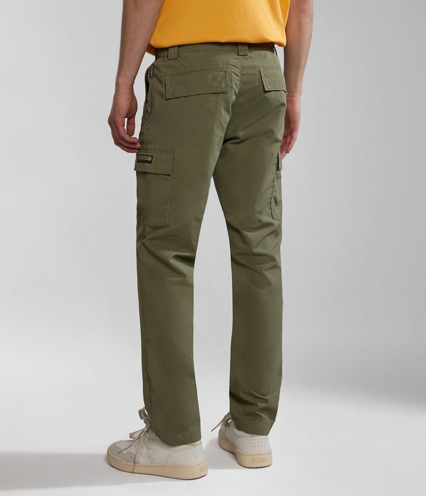 Napapijri Faber Cargo Trousers Cargo Broek Heren Groen | UVPQBIR-82