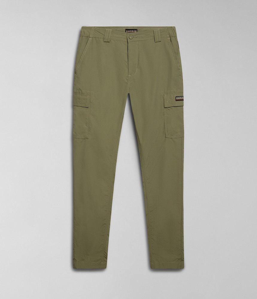 Napapijri Faber Cargo Trousers Cargo Broek Heren Groen | UVPQBIR-82