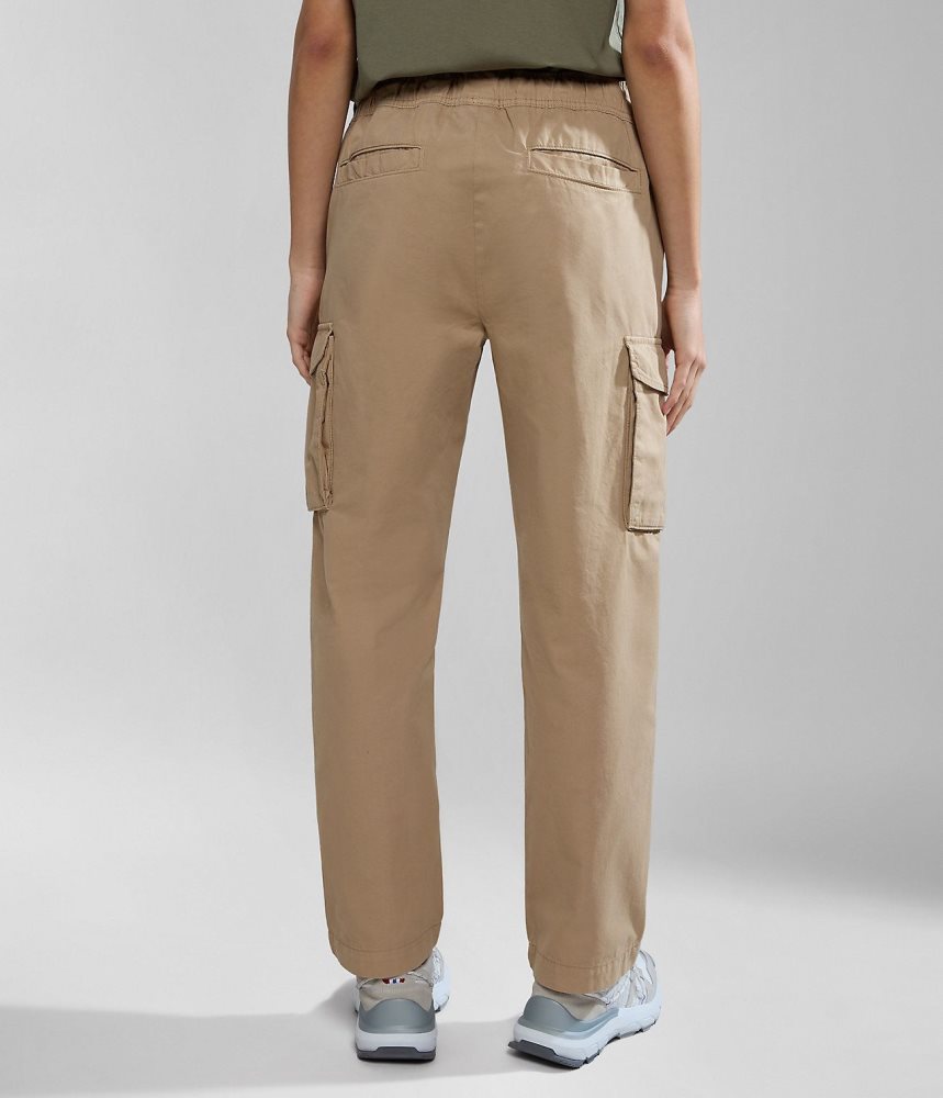 Napapijri Faber Cargo Trousers Cargo Broek Dames Beige | MFNKWAS-25