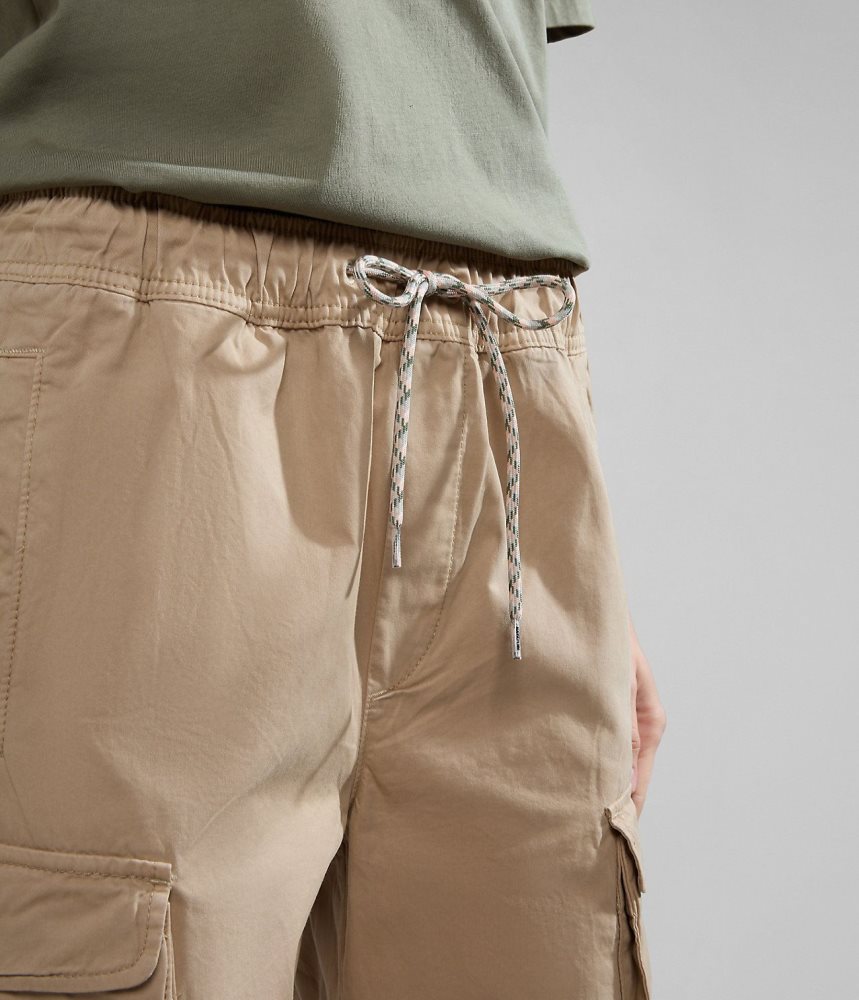 Napapijri Faber Cargo Trousers Cargo Broek Dames Beige | MFNKWAS-25