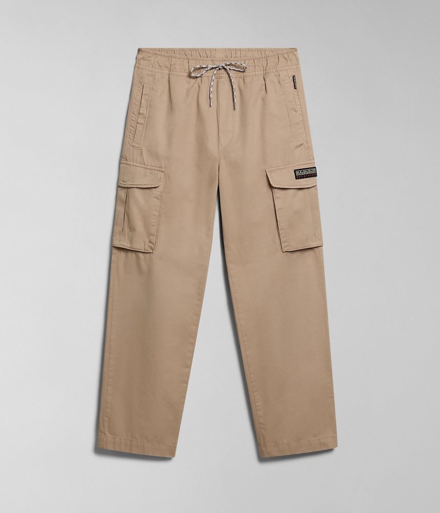 Napapijri Faber Cargo Trousers Cargo Broek Dames Beige | MFNKWAS-25