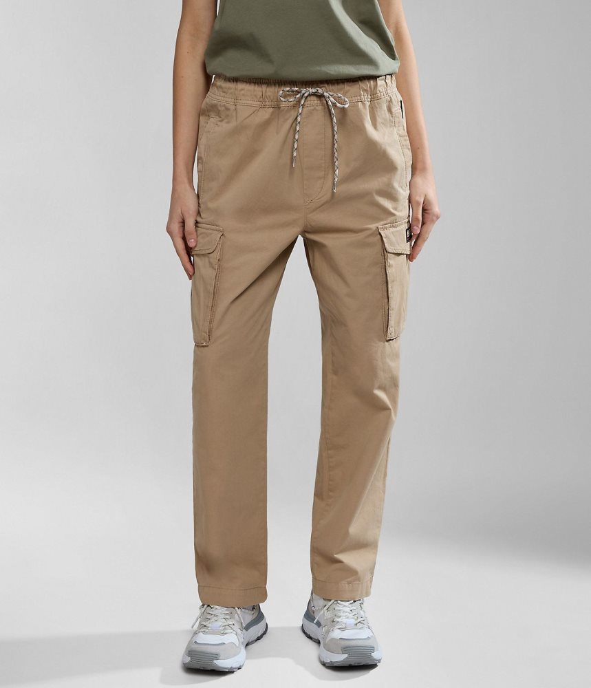 Napapijri Faber Cargo Trousers Cargo Broek Dames Beige | MFNKWAS-25
