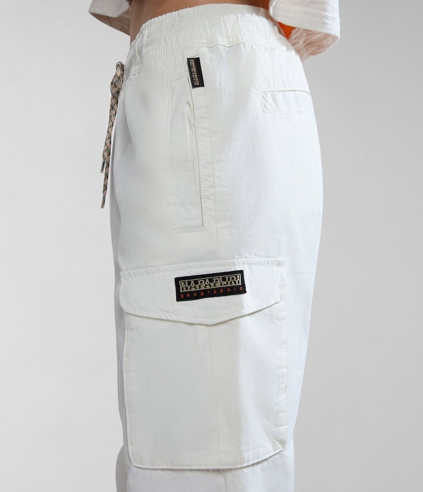 Napapijri Faber Cargo Trousers Cargo Broek Dames Wit | HIQJUBL-49
