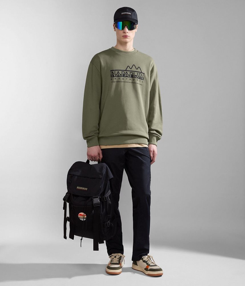 Napapijri Faber Sweatshirt Sweatshirts Dames Groen | ZMVSAFK-24