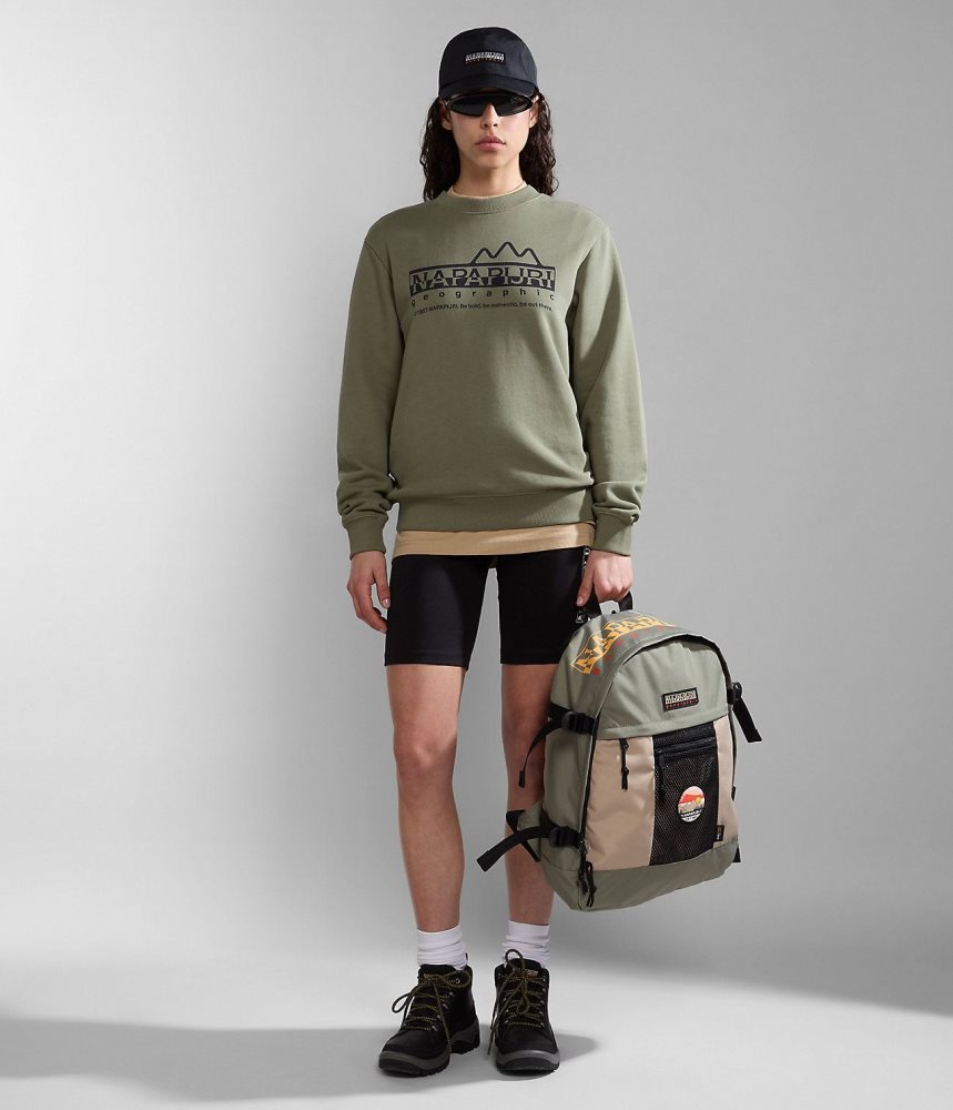 Napapijri Faber Sweatshirt Sweatshirts Dames Groen | ZMVSAFK-24