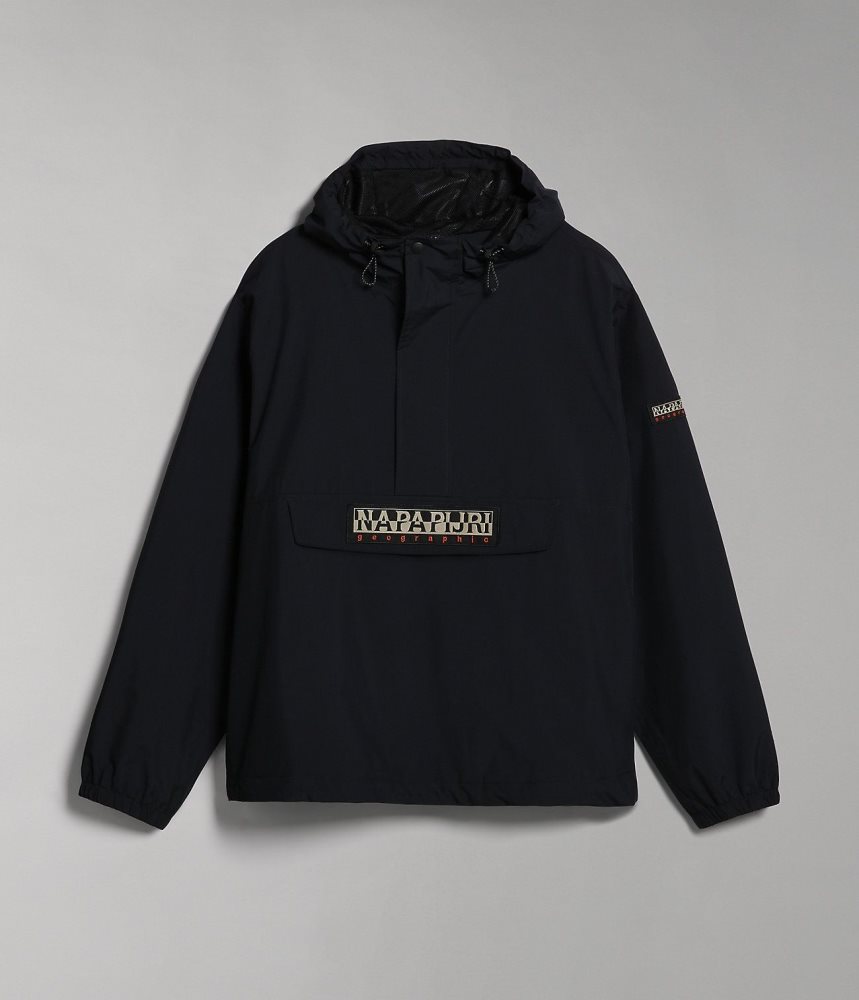 Napapijri Freestrider Anorak Jacket Anoraks Heren Zwart | ZQFUXBE-97