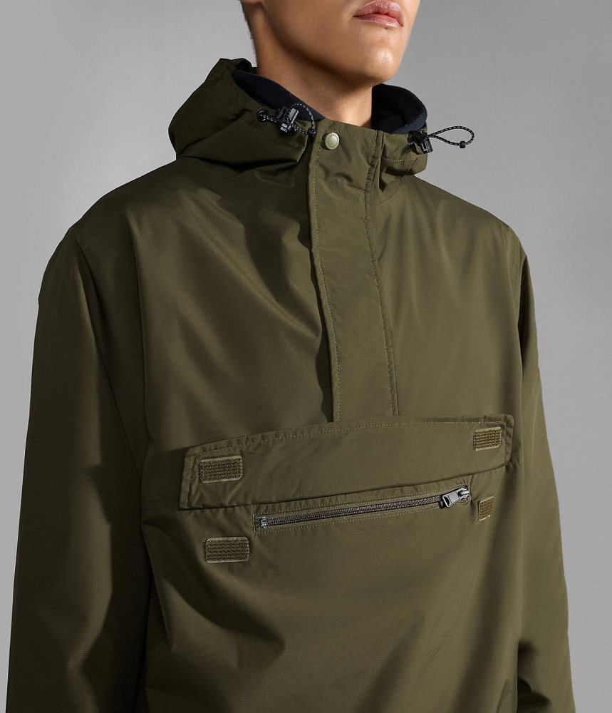 Napapijri Freestrider Anorak Jacket Anoraks Heren Khaki Groen | UIHSCFO-71