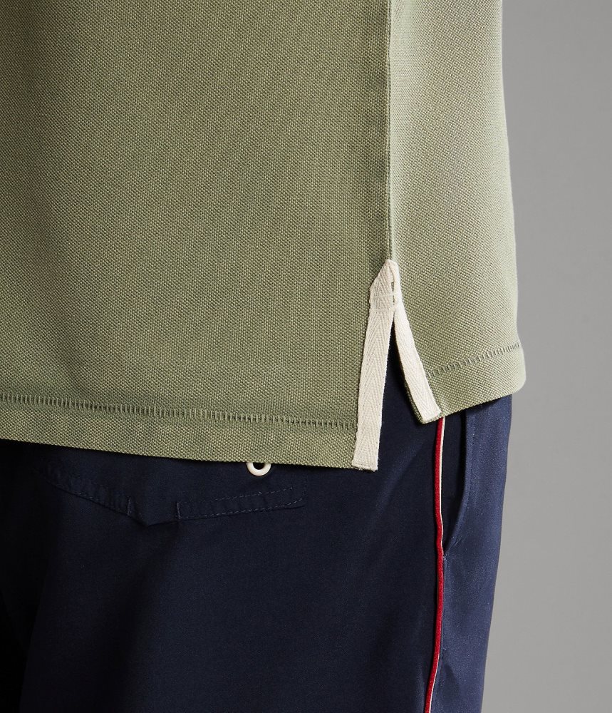 Napapijri Gandy Short Sleeve Polo Shirt Poloshirt Heren Groen | BHOTXKP-15