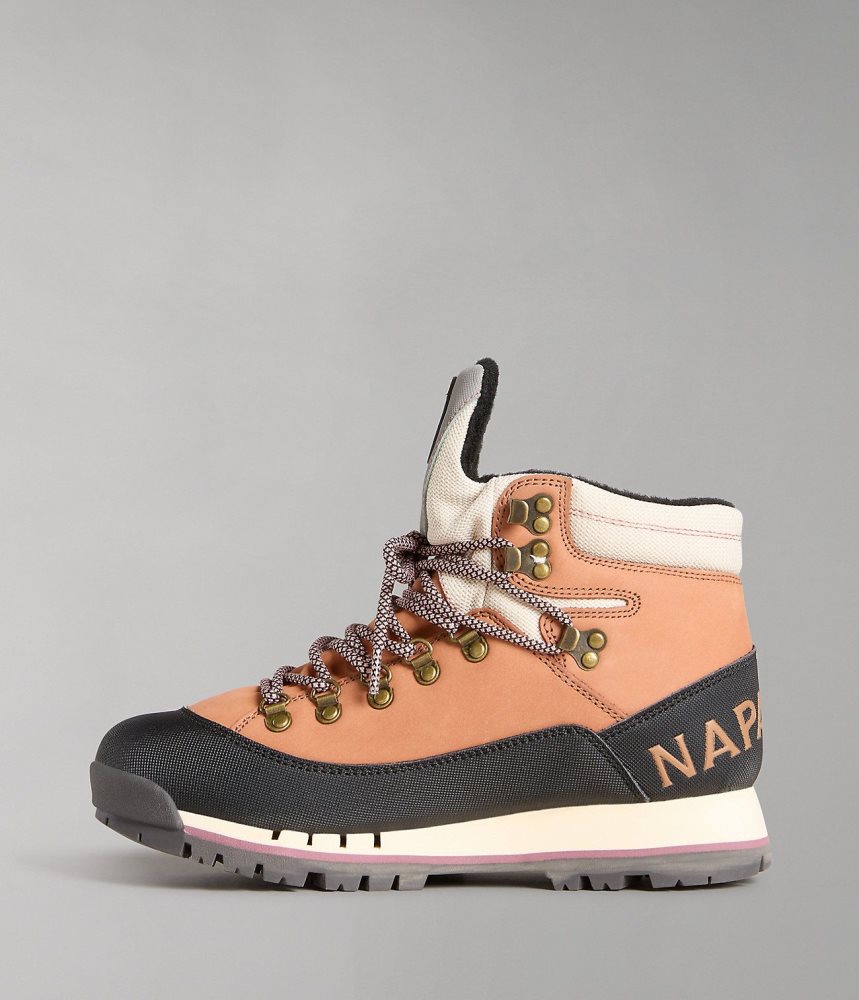Napapijri Gem City Boots Laarzen Dames Mosterdgeel | UOLKGCN-30
