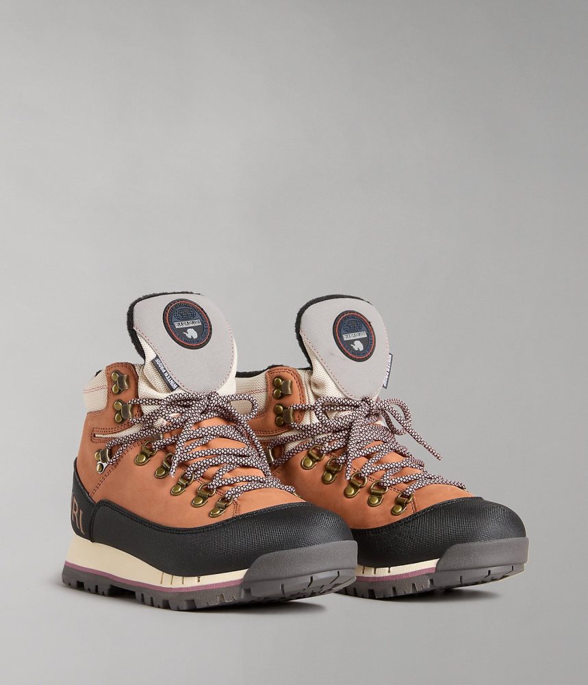 Napapijri Gem City Boots Laarzen Dames Mosterdgeel | UOLKGCN-30