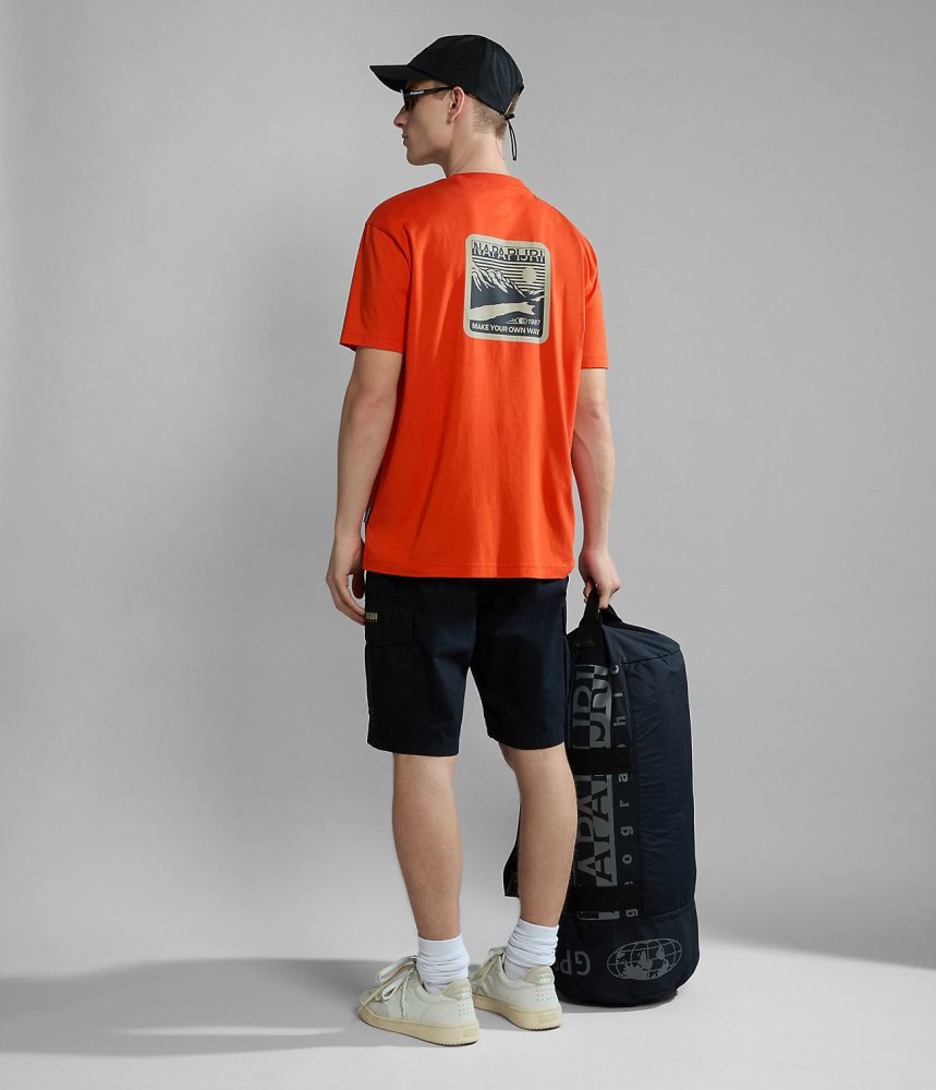 Napapijri Gouin Short Sleeve T-Shirt T-shirts Dames Oranje | JKAIQNZ-10