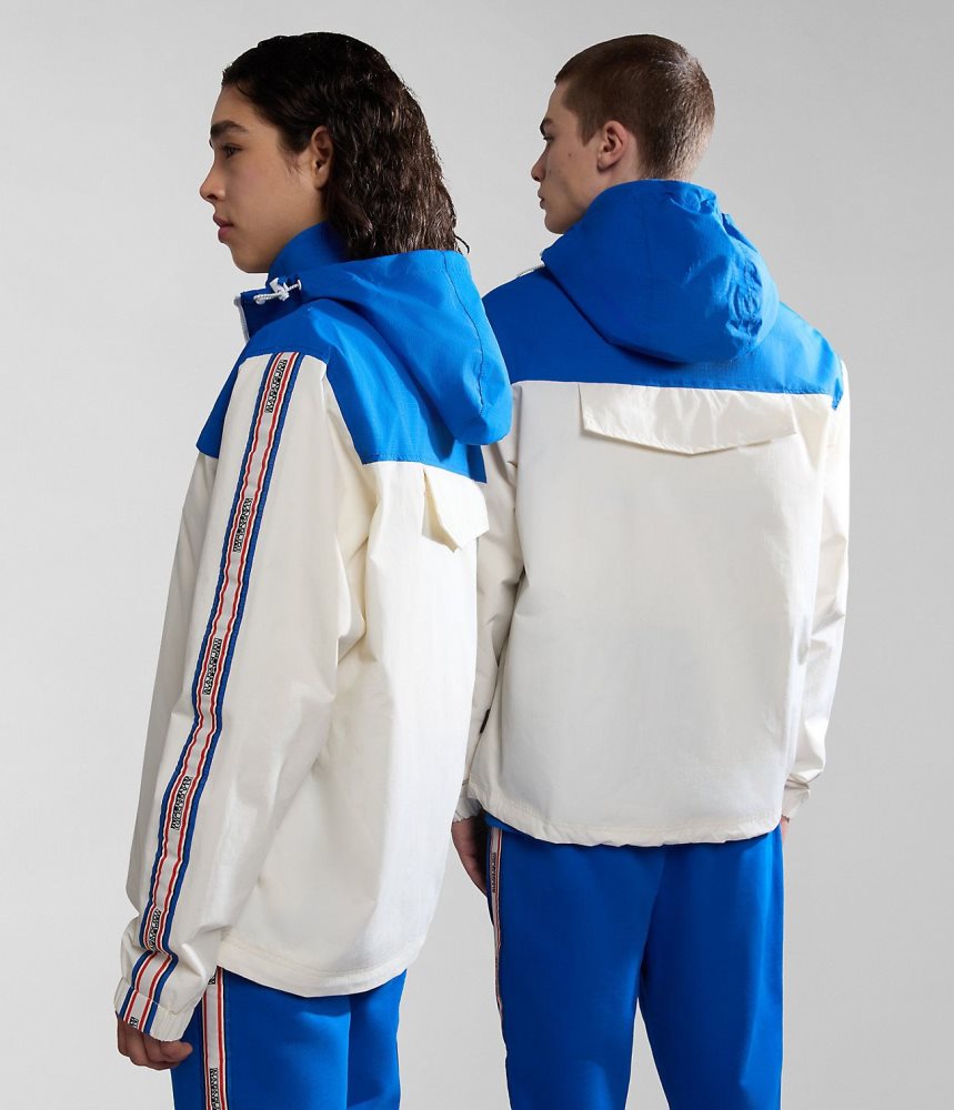Napapijri Grober Packable Jacket Lightweight Jackets Heren Wit | HMVFRNU-91