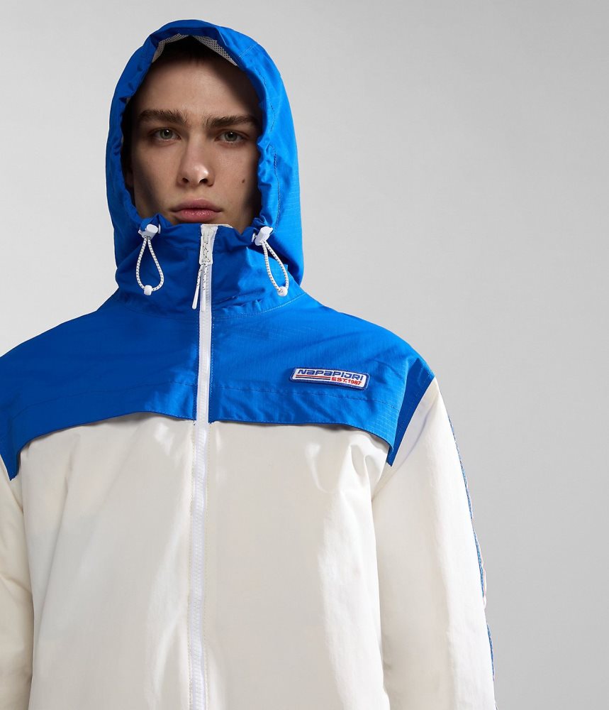 Napapijri Grober Packable Jacket Lightweight Jackets Heren Wit | HMVFRNU-91