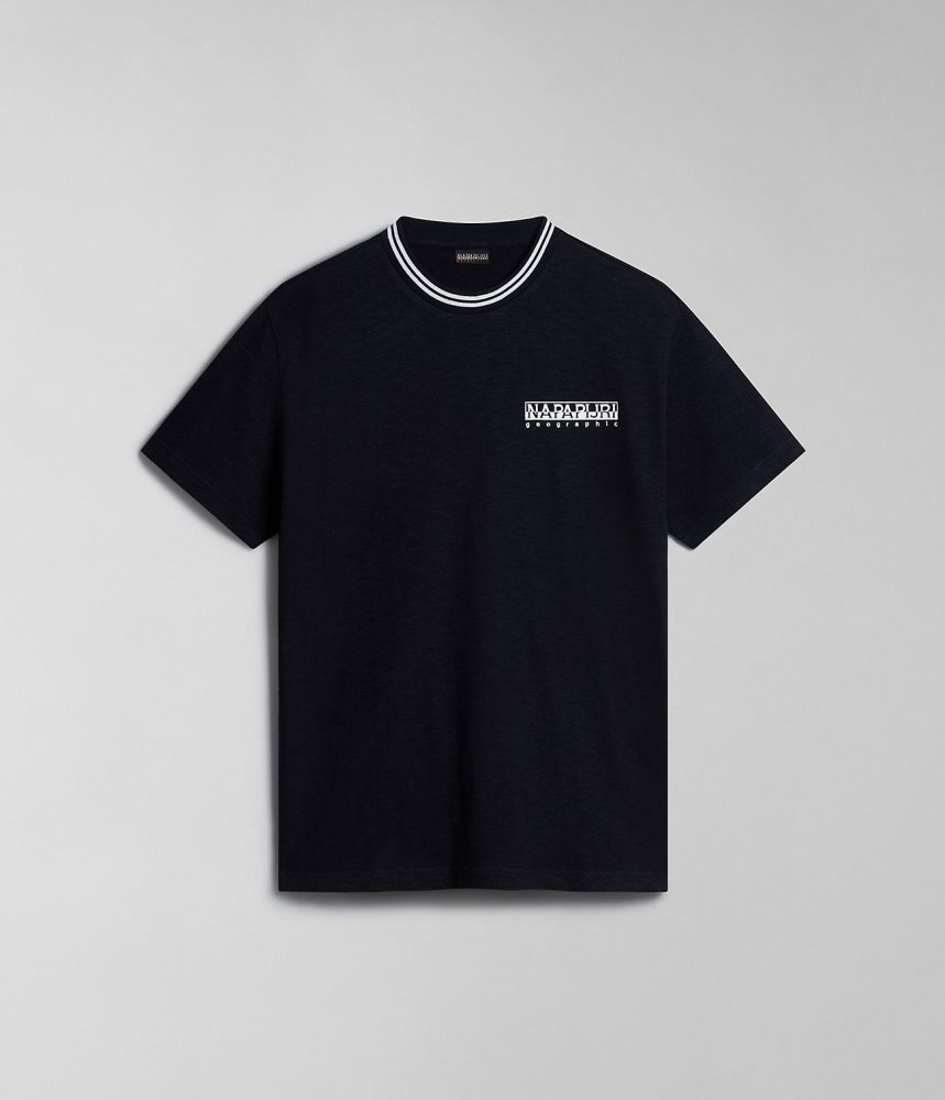Napapijri Grober Short Sleeve T-Shirt T-shirts Dames Zwart | VRMOQHF-03
