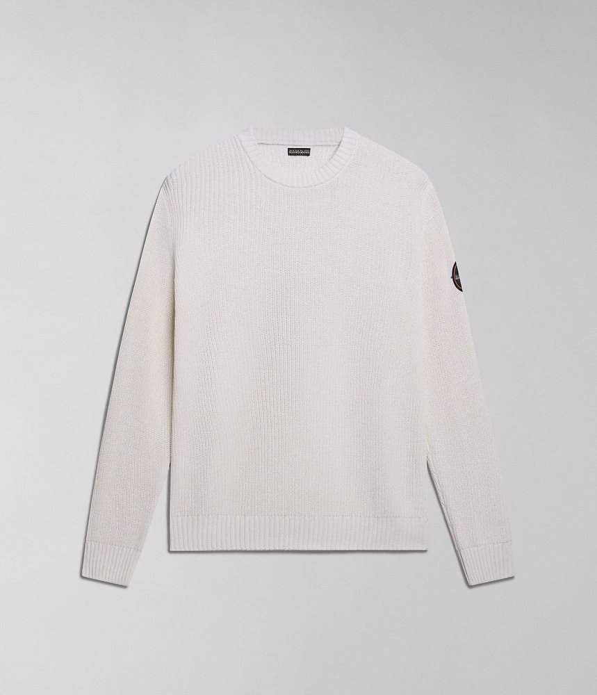 Napapijri Gwich Jumper Jumpers Heren Wit | MCLZTGW-37