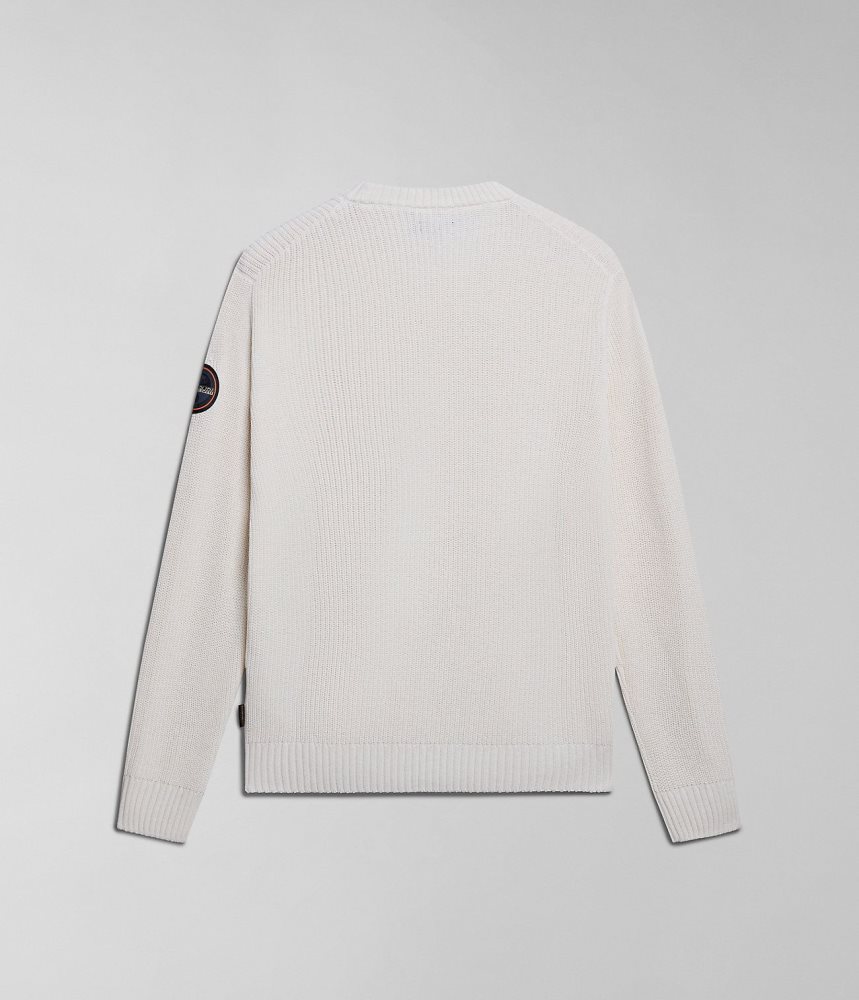 Napapijri Gwich Jumper Jumpers Heren Wit | MCLZTGW-37