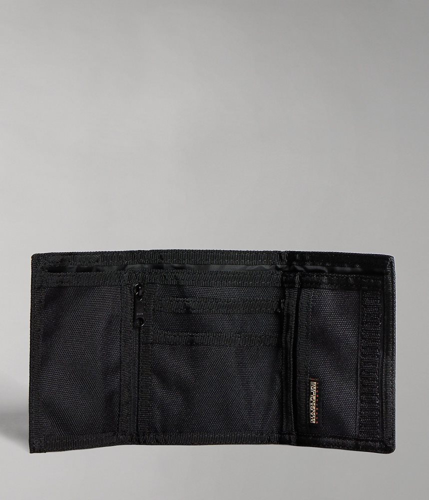 Napapijri Happy Wallet Kleine Portefeuille Heren Zwart | IGBSZPM-56