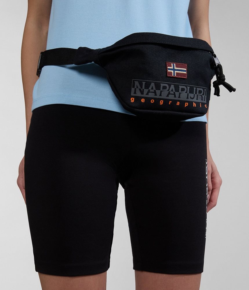 Napapijri Hering Waist Bag Tassen Dames Zwart | PQCJGFR-68