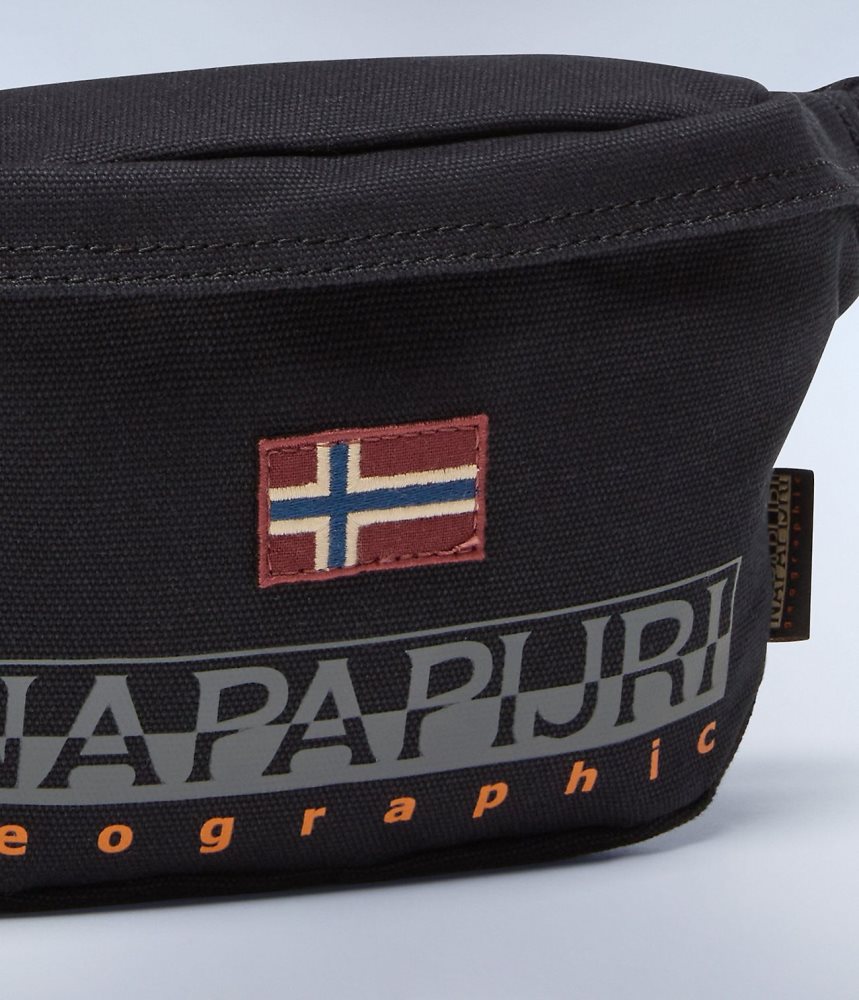 Napapijri Hering Waist Bag Tassen Dames Zwart | PQCJGFR-68