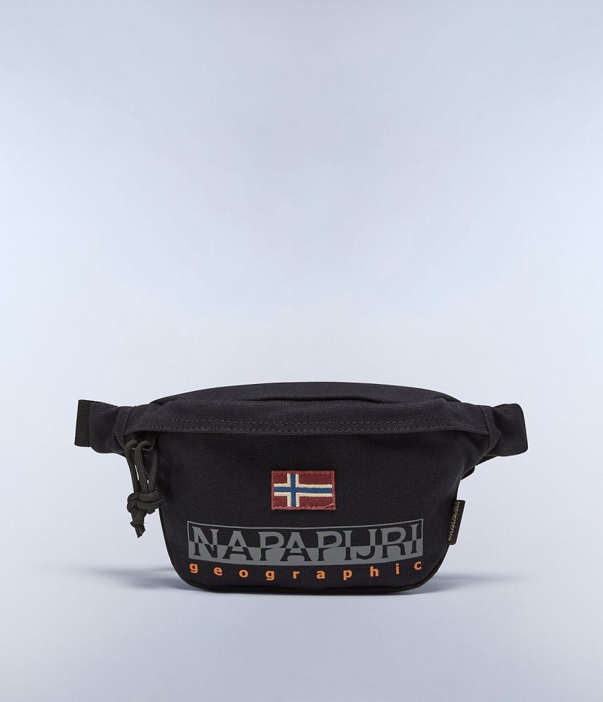 Napapijri Hering Waist Bag Tassen Dames Zwart | PQCJGFR-68