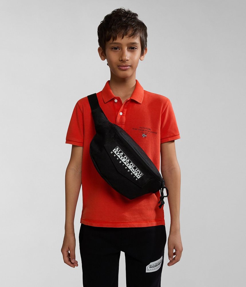 Napapijri Hornby Waist Bag Tassen Kinderen Zwart | KALJGOS-05