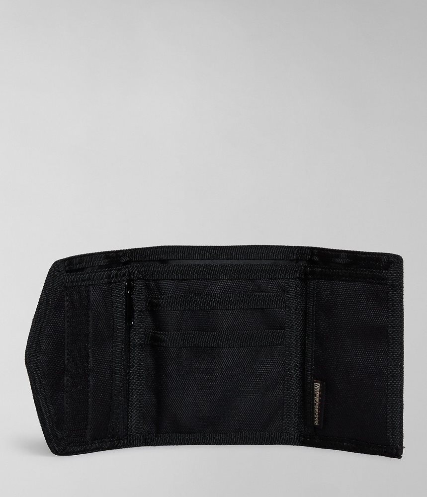 Napapijri Hornby Wallet Kleine Portefeuille Dames Zwart | NZTPHFC-63