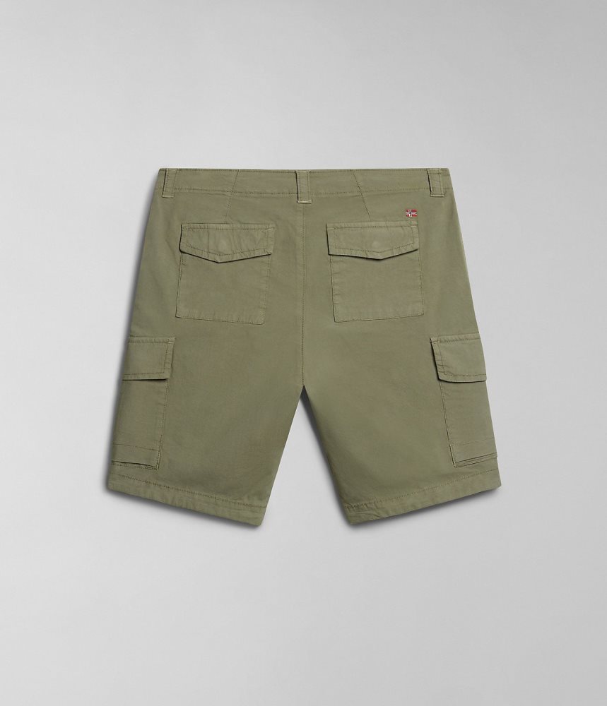 Napapijri Horton Bermuda Shorts Korte Broek Heren Groen | HYKOFLP-34