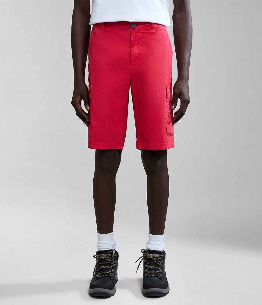 Napapijri Horton Bermuda Shorts Korte Broek Heren Rood | ENAZXJY-32
