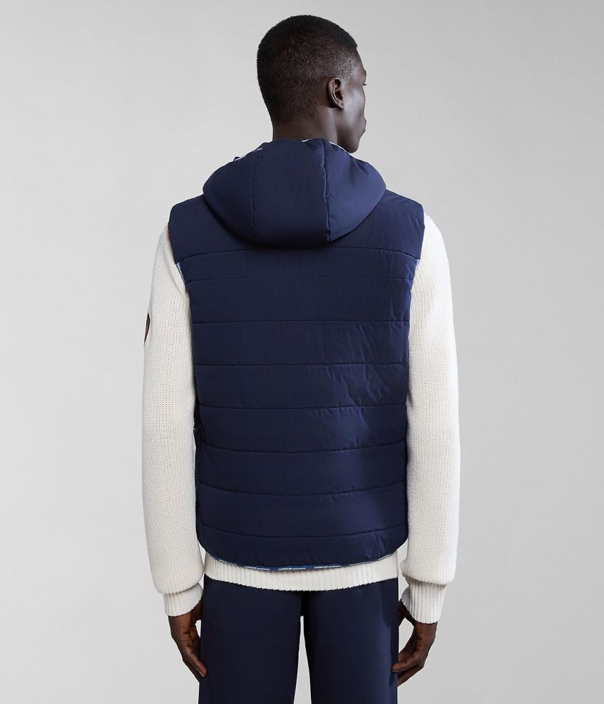 Napapijri Huron Packable Vest Gilet Heren Donkerblauw | GEYRWOV-71