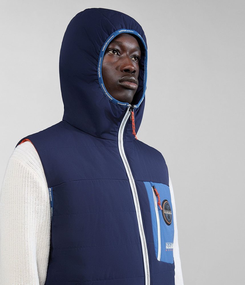 Napapijri Huron Packable Vest Gilet Heren Donkerblauw | GEYRWOV-71