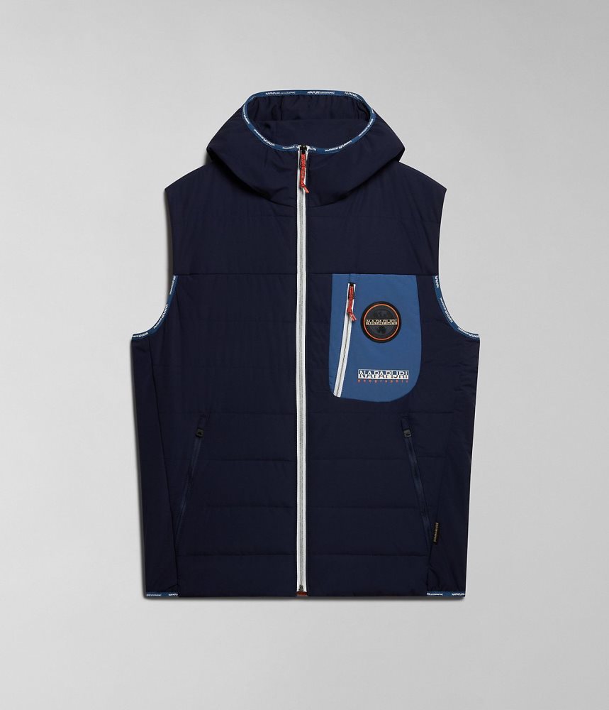 Napapijri Huron Packable Vest Gilet Heren Donkerblauw | GEYRWOV-71