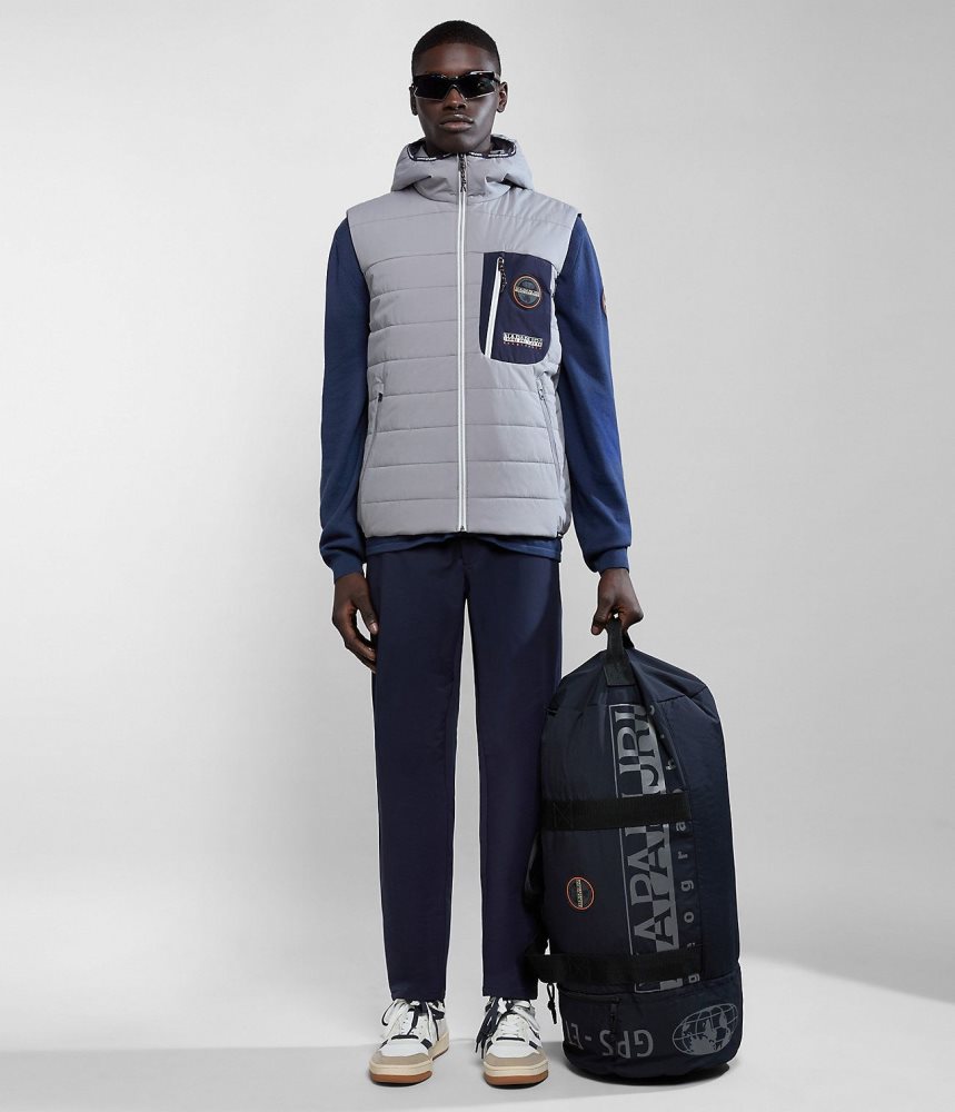 Napapijri Huron Packable Vest Gilet Heren Grijs | FOSKQGV-90