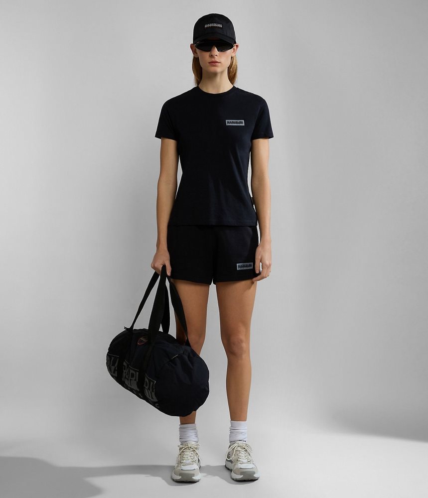 Napapijri Iaato Bermuda Shorts Korte Broek Dames Zwart | PHNVUXK-67