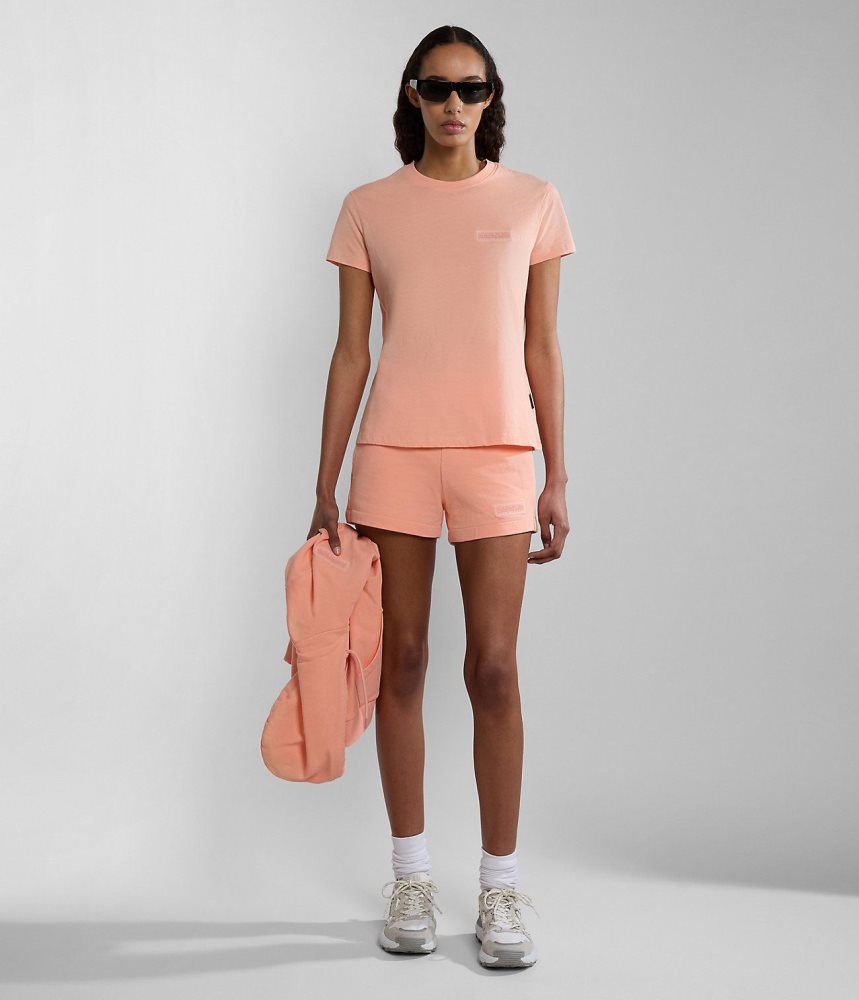 Napapijri Iaato Bermuda Shorts Korte Broek Dames Roze | KMJHNXR-06