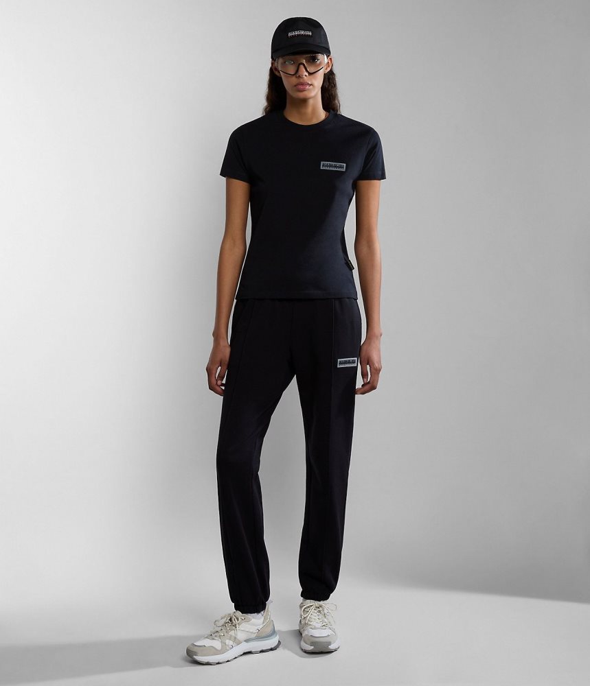 Napapijri Iaato Summer Joggers Joggingbroek Dames Zwart | HKUSAQG-97