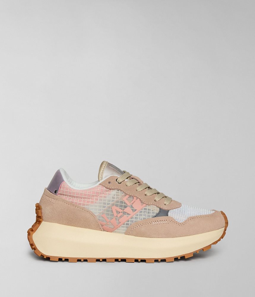 Napapijri Katrina Mesh Trainers Sportschoenen Dames Lichtroze | GAIRNWS-32