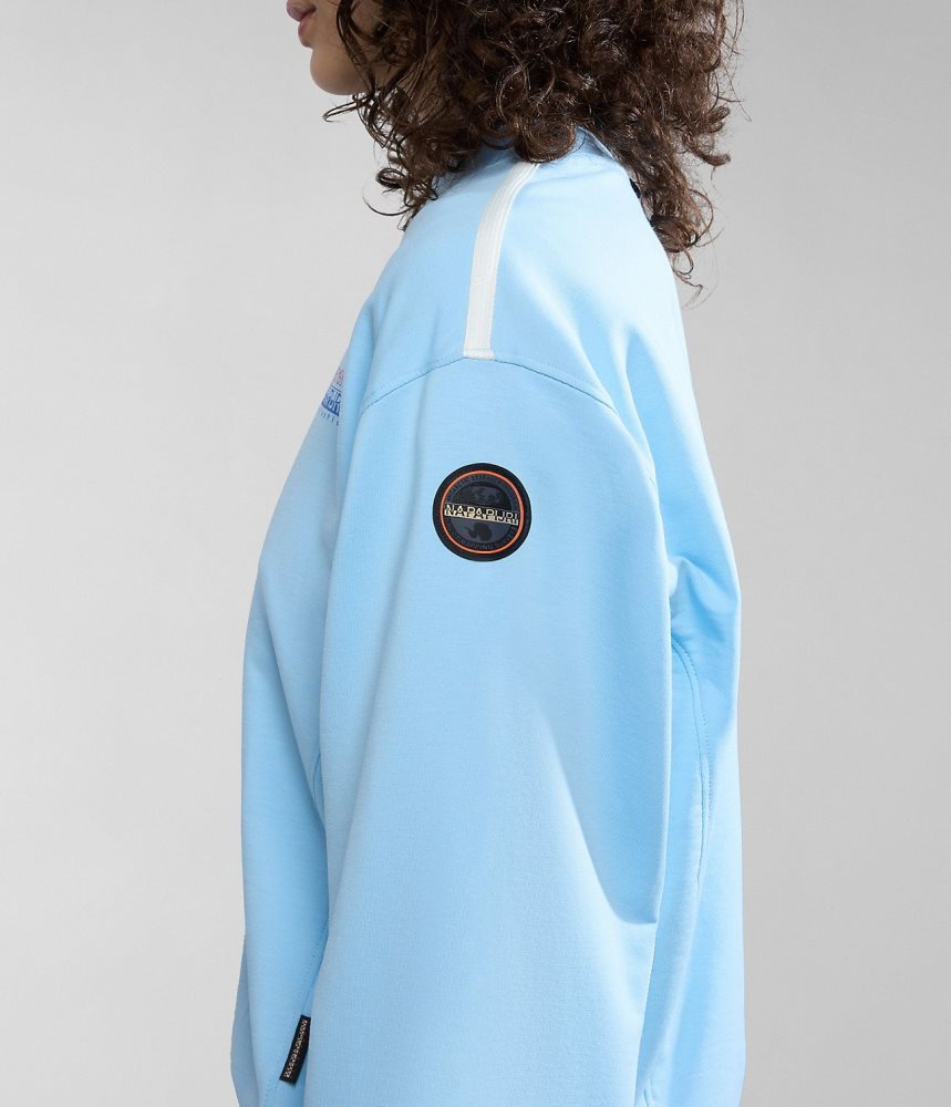 Napapijri Keith Sweatshirt Sweatshirts Dames Lichtblauw | HLKCJBW-94