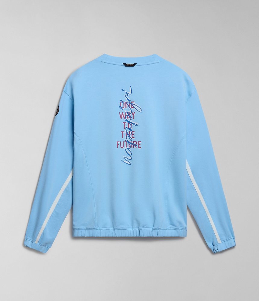 Napapijri Keith Sweatshirt Sweatshirts Dames Lichtblauw | HLKCJBW-94