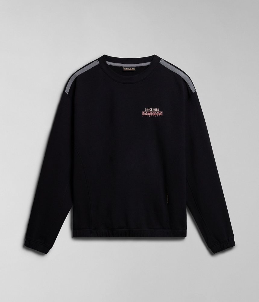 Napapijri Keith Sweatshirt Sweatshirts Dames Zwart | FVBYCQO-90