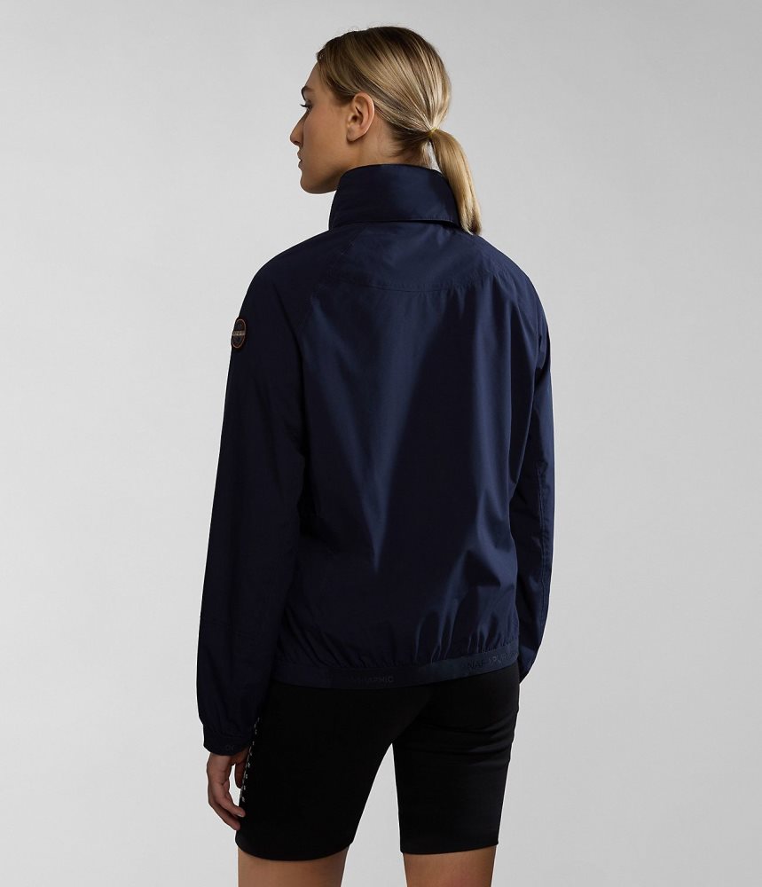 Napapijri Kendall Short Jacket Windjak Dames Donkerblauw | VLTWYPZ-37