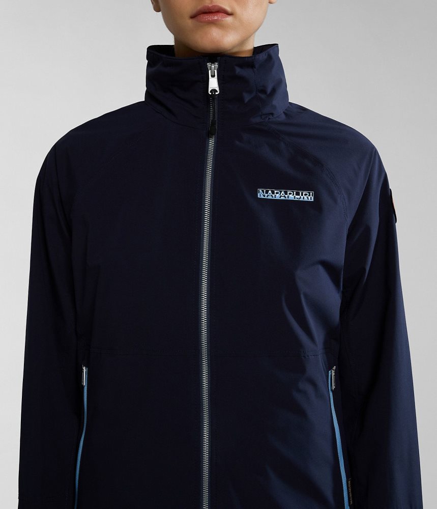 Napapijri Kendall Short Jacket Windjak Dames Donkerblauw | VLTWYPZ-37