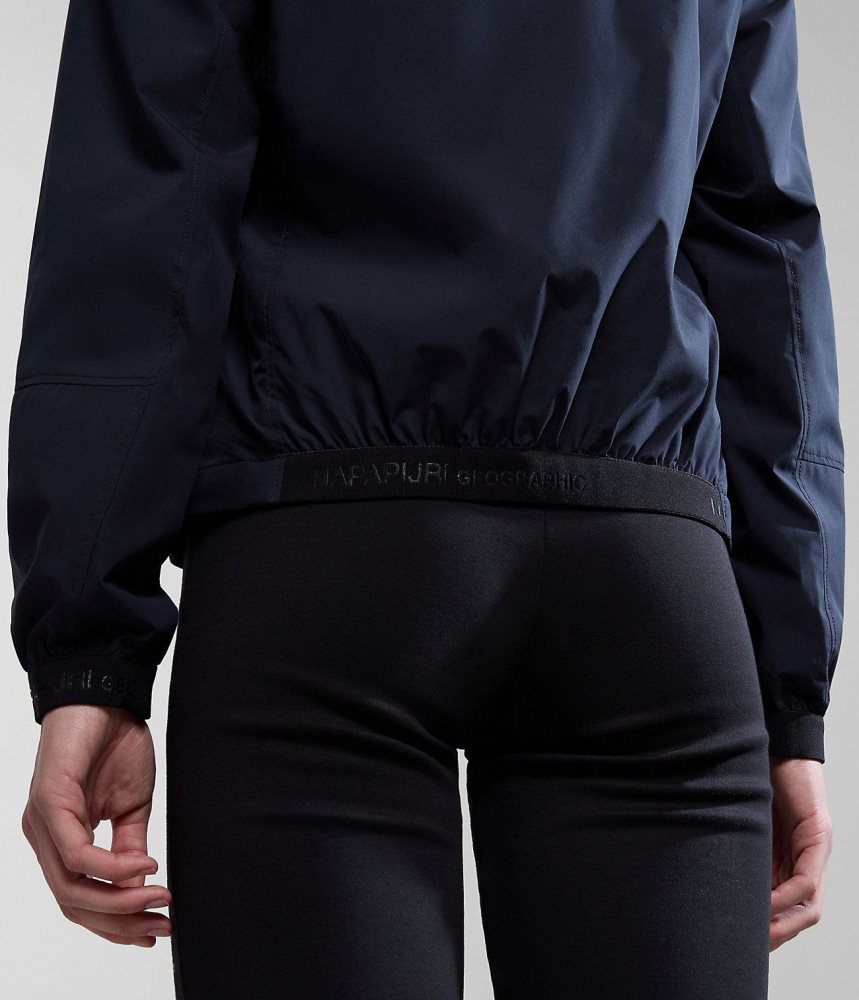 Napapijri Kendall Short Jacket Windjak Dames Zwart | NXZCASE-06