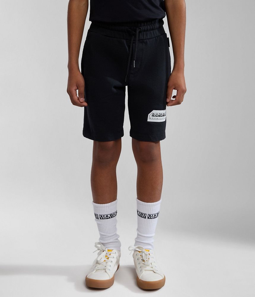 Napapijri Kitik Bermuda Shorts (4-16 YEARS) Korte Broek Kinderen Zwart | TFZQWOL-08